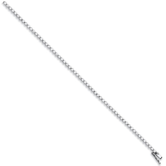 18ct White Gold 2.00ct Diamond Tennis Bracelet