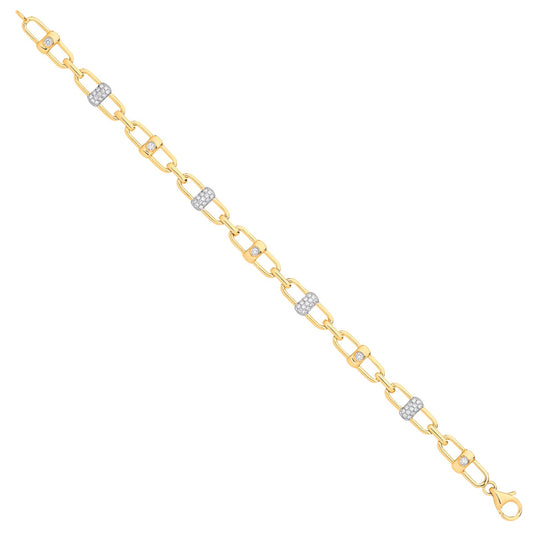 9ct Yellow Gold 0.38ctw Bracelet