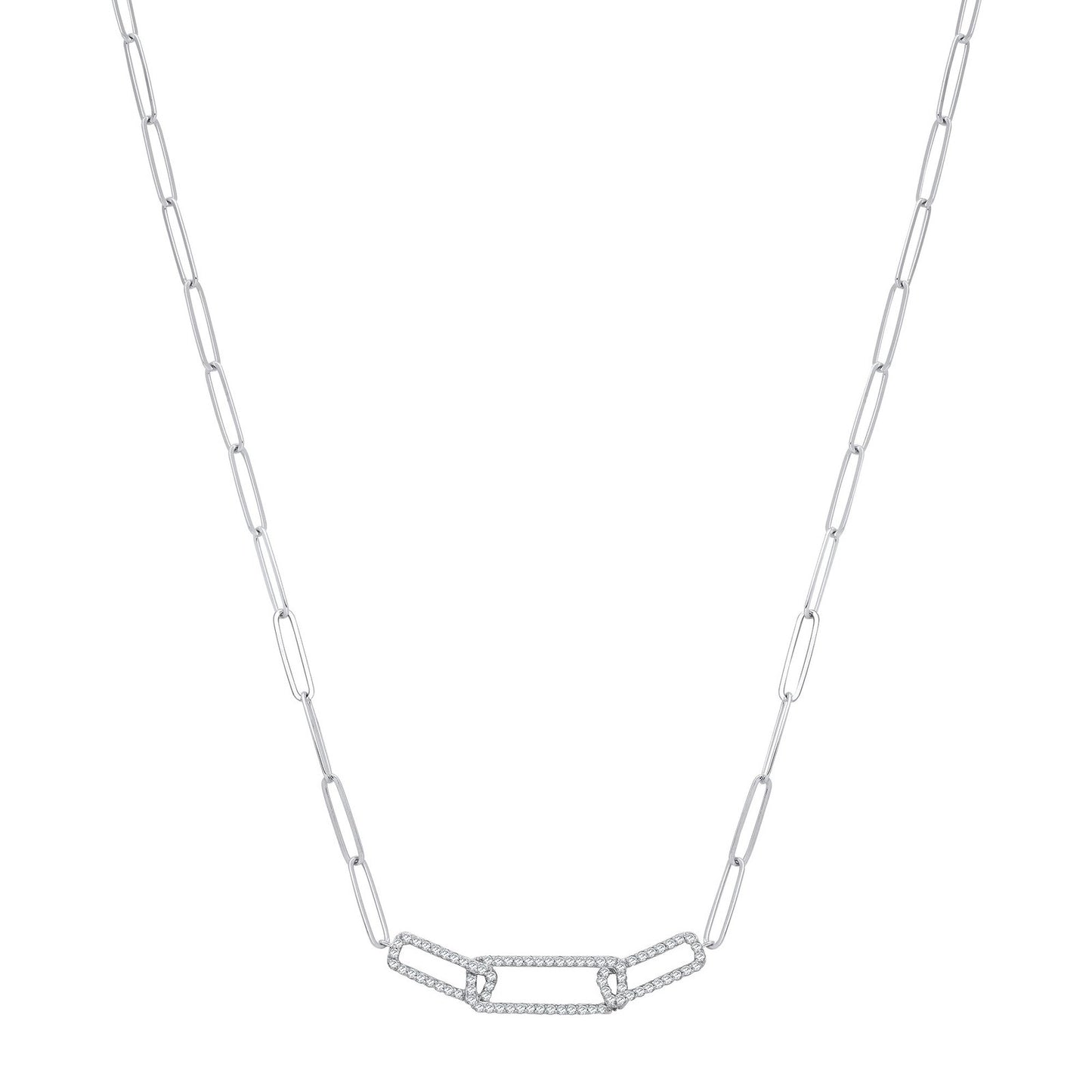 9ct White Gold 0.35ctw Necklace