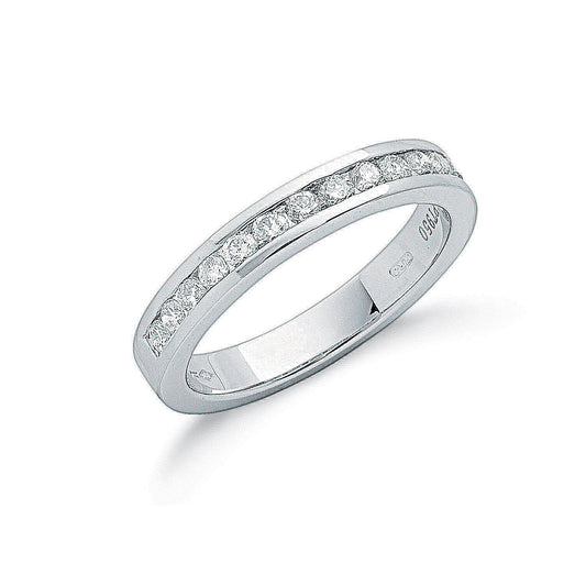 Platinum 0.50ct G/h-vs Diamond Eternity Ring
