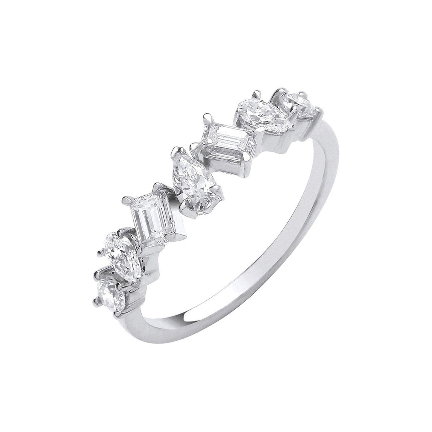 18ct White Gold 0.81ctw Fancy Shape Diamond Ring