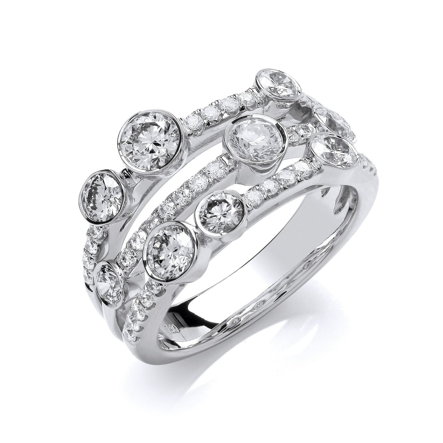 Platinum 1.70ct Gh/si Diamond Dress Ring