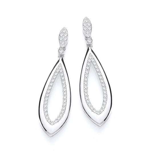 Fancy Pear Cubic Zirconia Drop