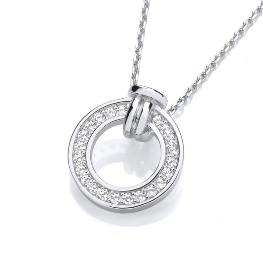 Circle Of Life Cubic Zirconias Pendant With Chain