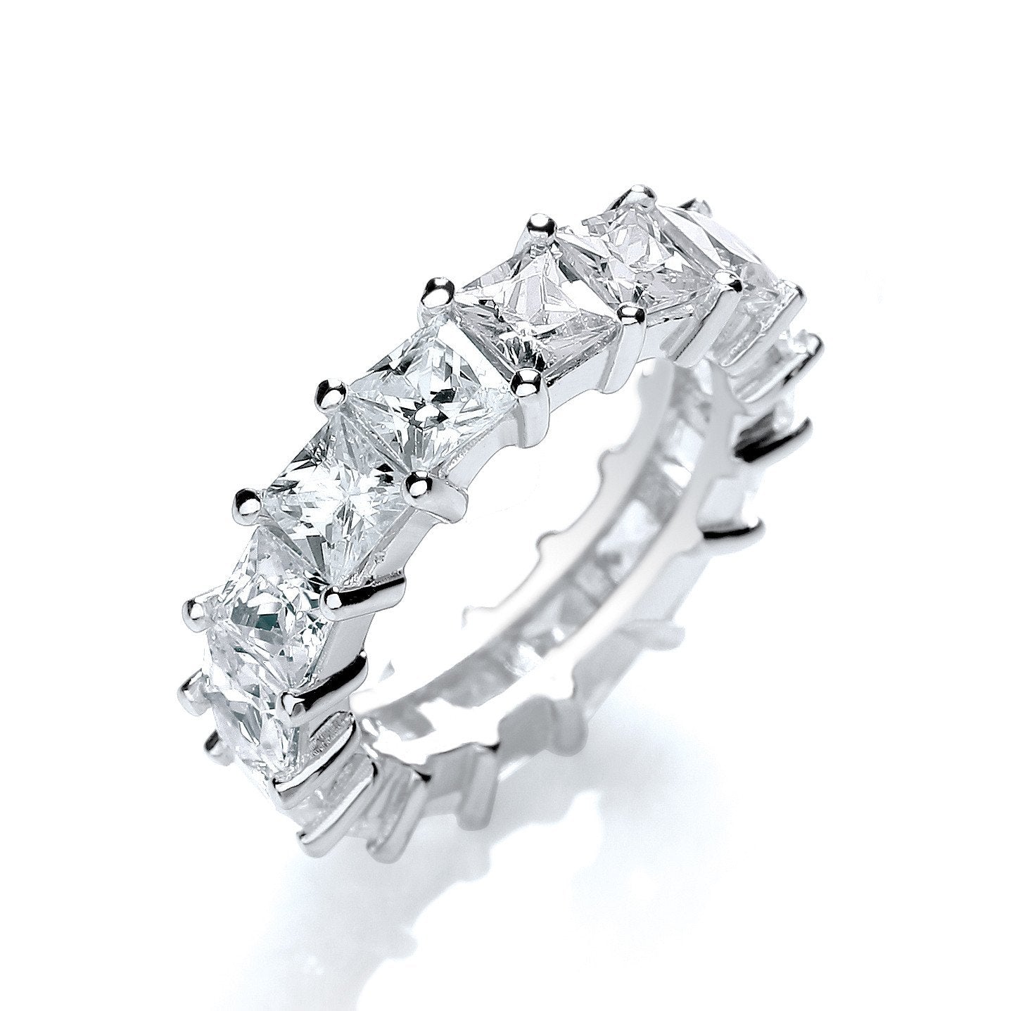 Full Et Princess Cut Cubic Zirconia Ring
