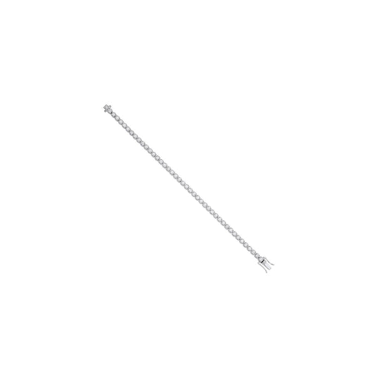 9ct White Gold 3.00ctw Lab Grown Diamond Tennis Bracelet Igi Certified