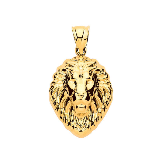 Yellow Gold Lion Head Pendant