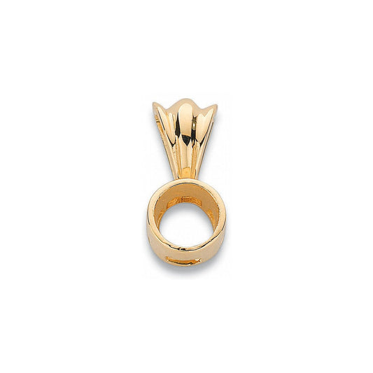 18ct Yellow Gold Pendant Mount Rubover 0.40-0.50ct