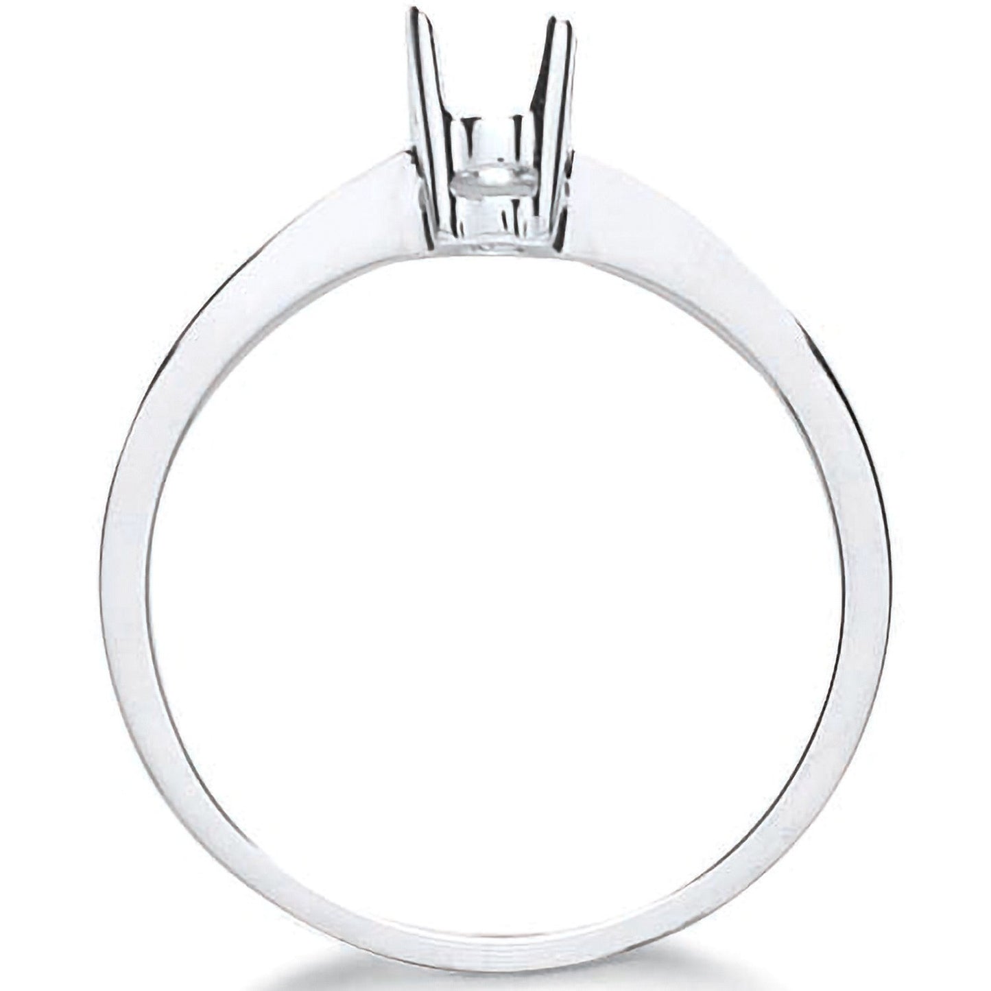 9ct White Gold Ring Mount 0.20-0.25ct