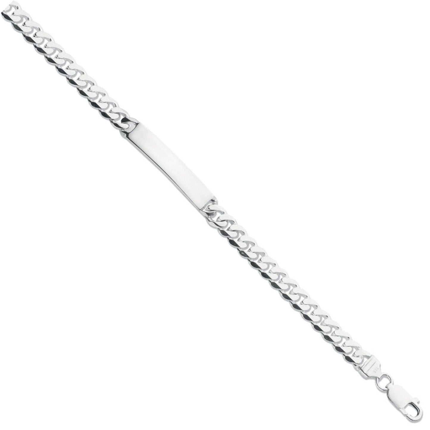 Silver Id Gents 8" Bracelet