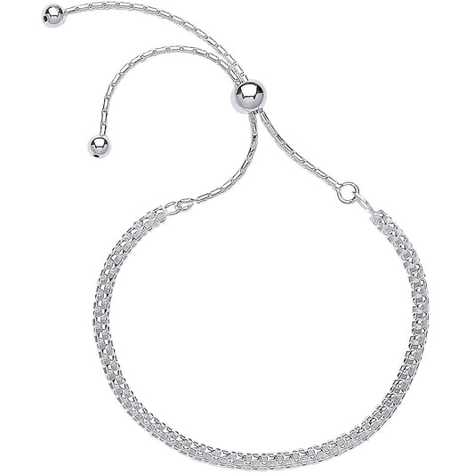 Silver Fancy Link Friendship Bracelet