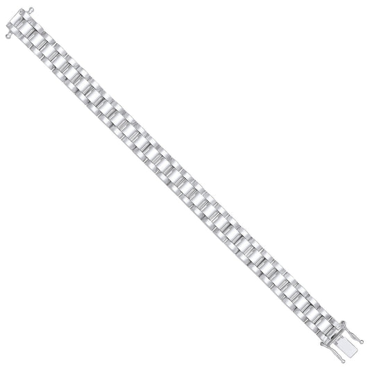 Silver 8mm Fancy Link Kids Bracelet
