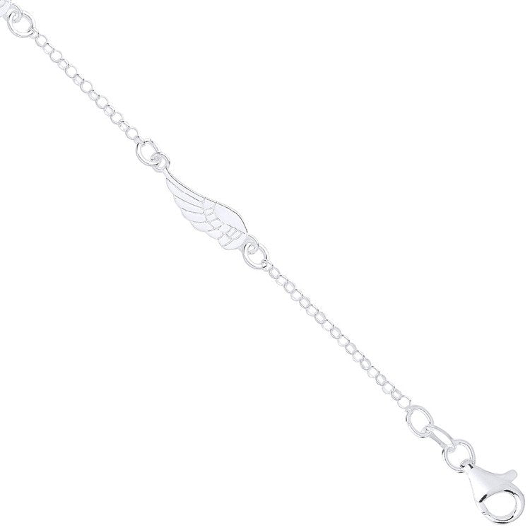 Silver Angel Wing Bracelet
