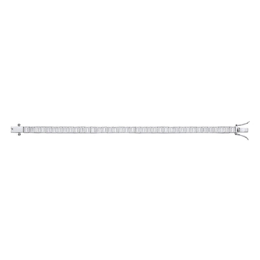 Silver Baguettes Tennis Ladies Bracelet