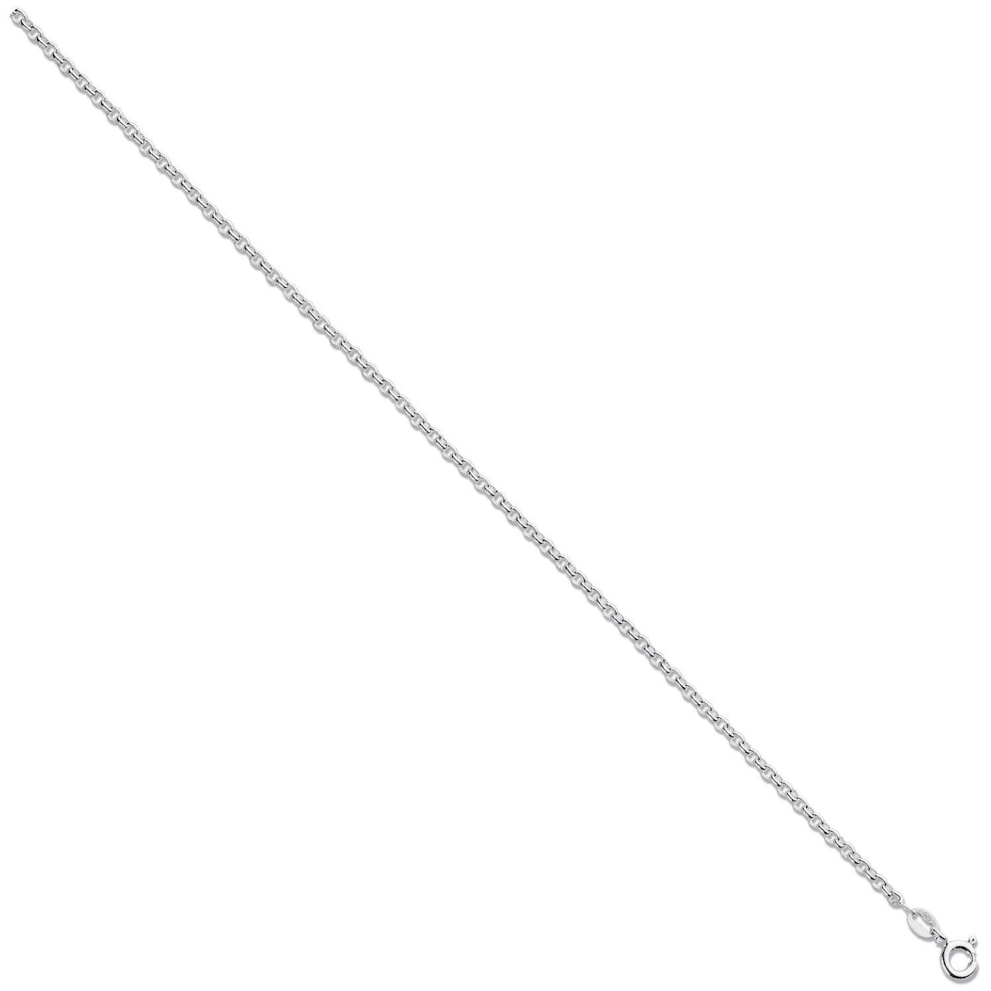 Silver 2.4mm Round Belcher Chain