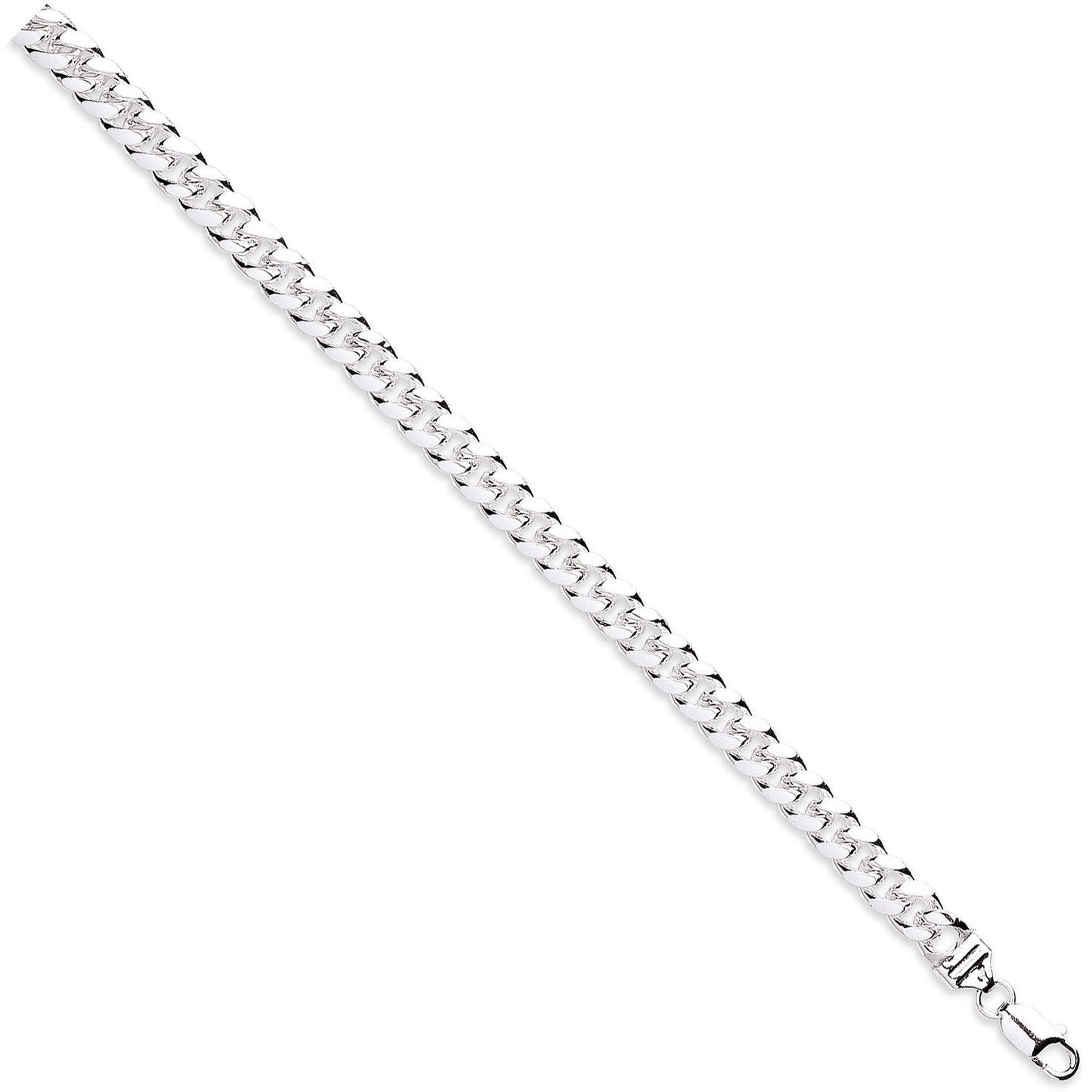 Silver 8.5mm Dome Cuban Link Chain/gents Bracelet
