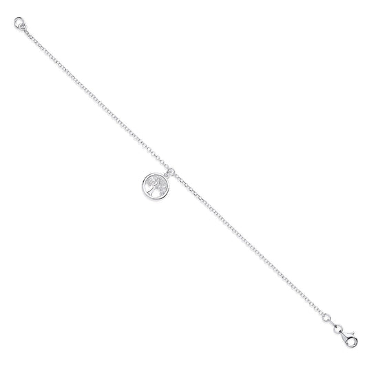 Silver Tree Of Life Bracelet/necklace 16"
