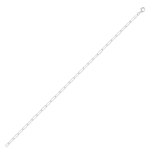 Silver 3.2mm Paper Clip Link Chain