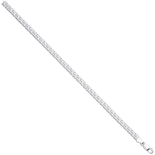 Silver Double Curb 6mm Chain