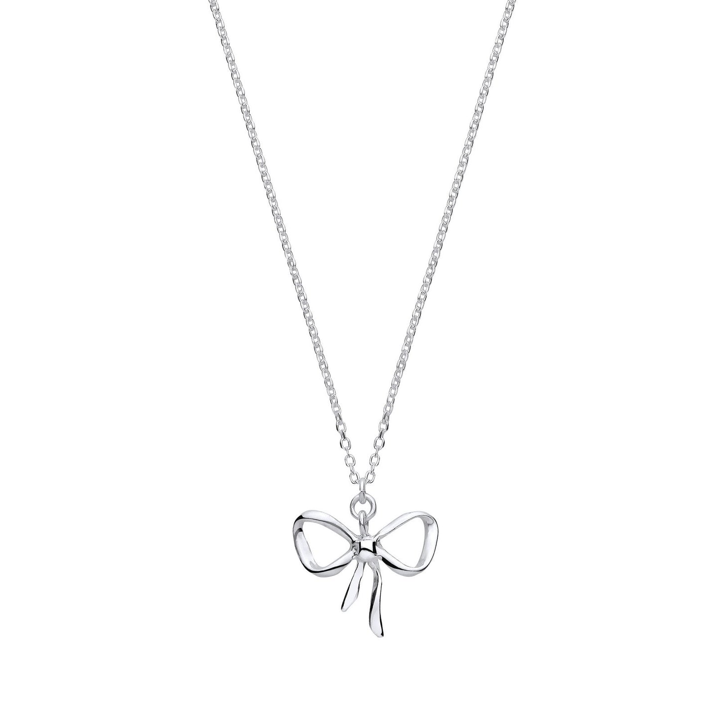 Silver Bow Pendant Chain/ladies Bracelet