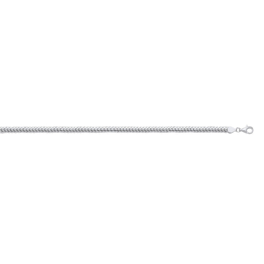 Silver 5.8mm Herringbone Chain/ladies Bracelet