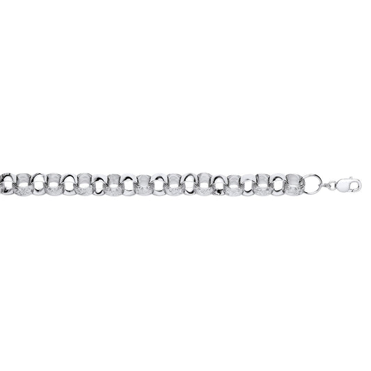 Silver 14mm Filigree Belcher Chain