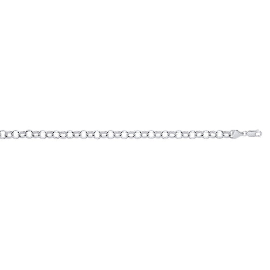 Silver 8mm Round Belcher Chain