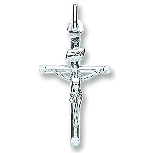 Silver Tubed Crucifix