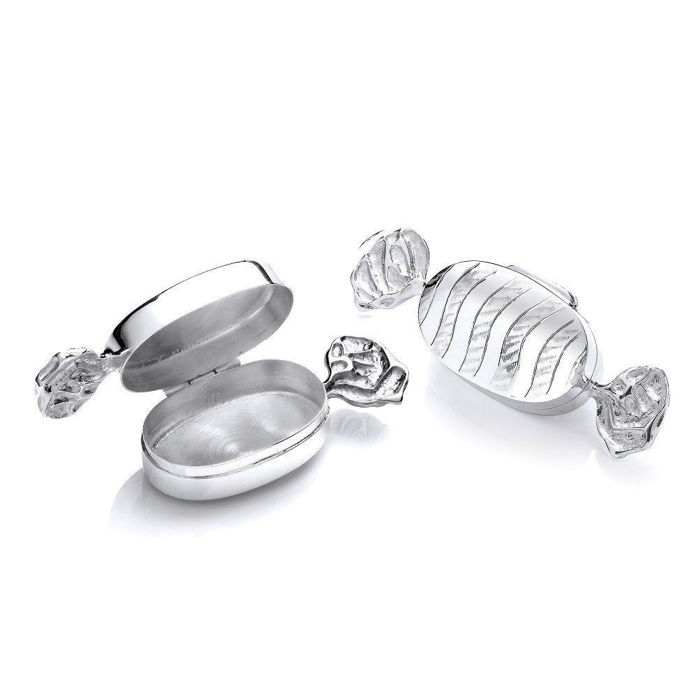 Silver Trinket (pill) Sweet Bonbon Box