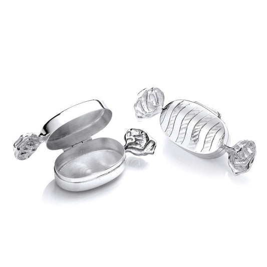 Silver Trinket (pill) Sweet Bonbon Box
