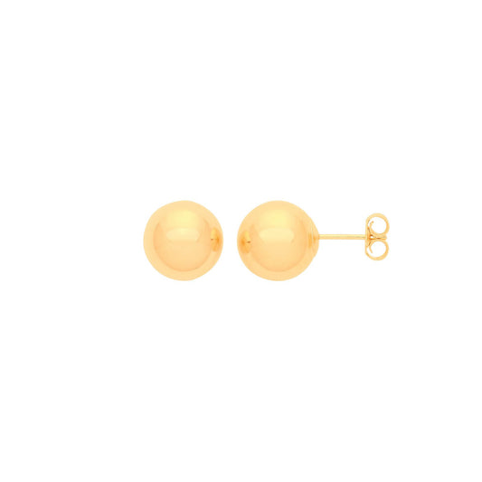 9ct Yellow Gold 7mm Ball Studs