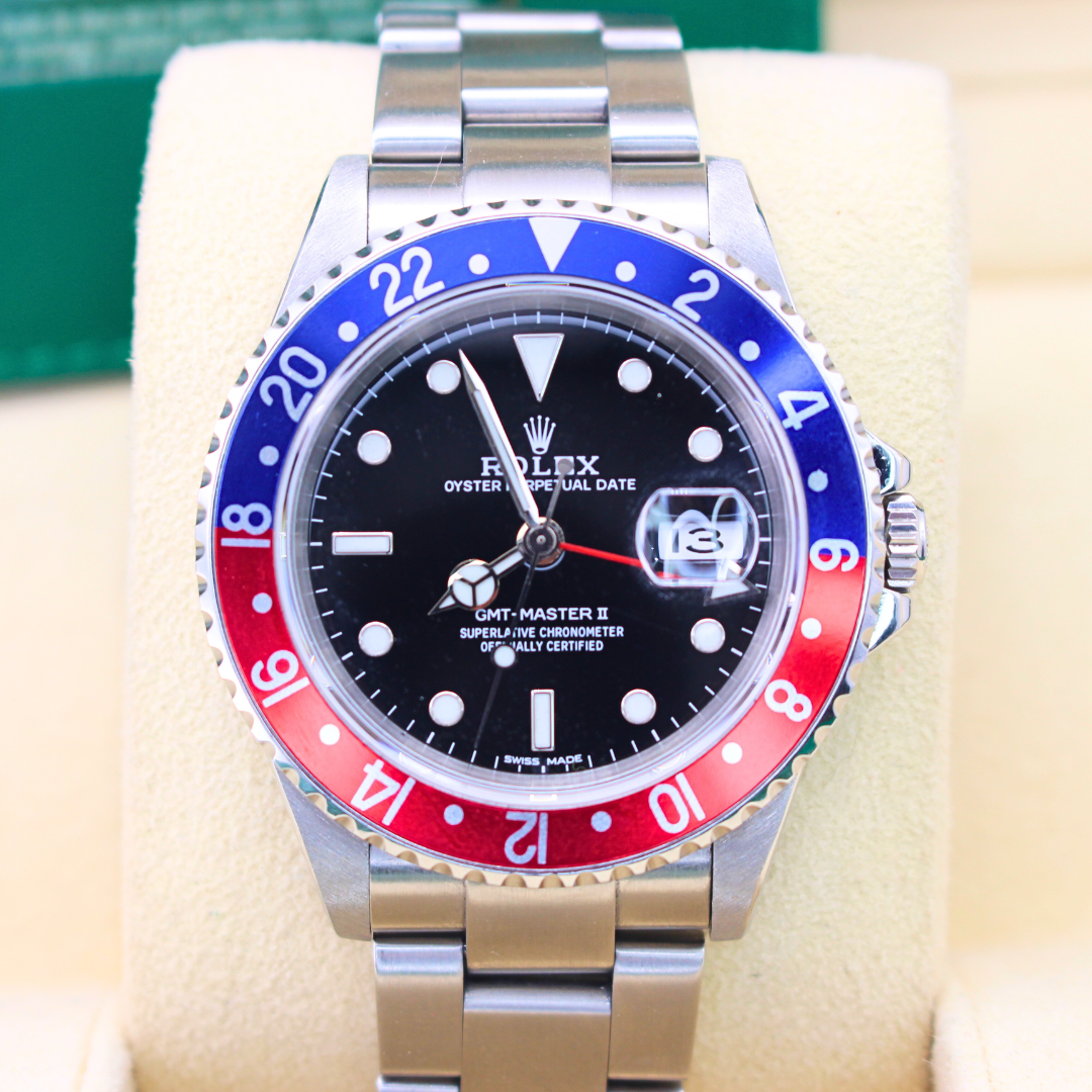Rolex GMT-Master II 16710 Pepsi Bezel Watch – Stainless Steel Oyster Bracelet Automatic 2008 Pristine Condition | Calibre of Time