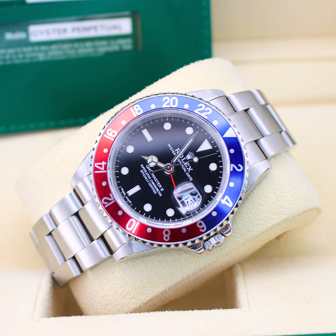 Rolex GMT-Master II 16710 Pepsi Bezel Watch – Stainless Steel Oyster Bracelet Automatic 2008 Pristine Condition | Calibre of Time