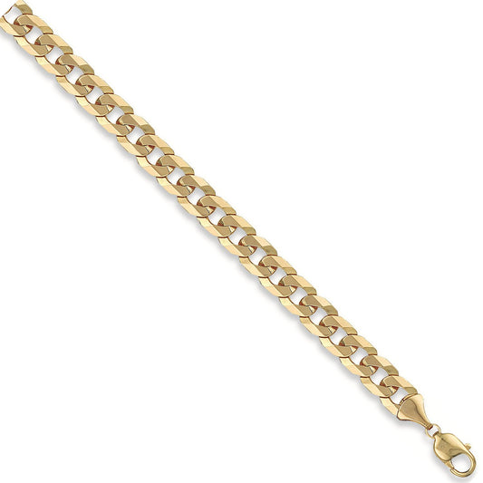 Yellow Gold 10mm Flat Curb Chain
