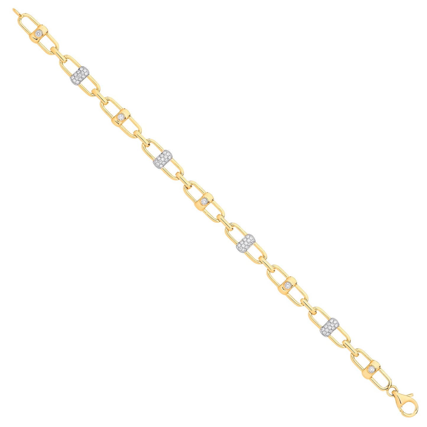 9ct Yellow Gold 0.38ctw Bracelet