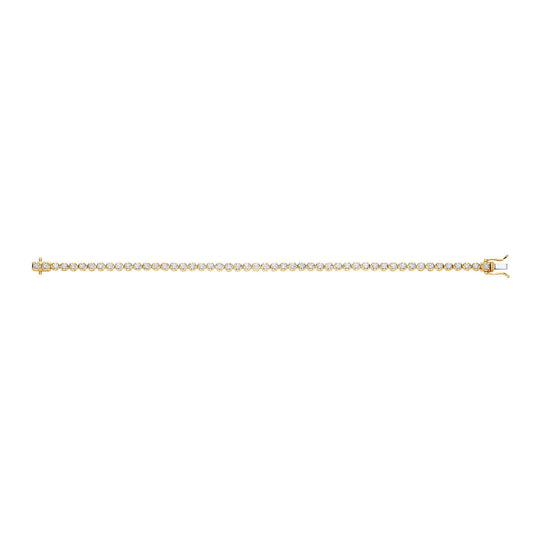 18ct Yellow Gold 4.00ct Diamond Tennis Bracelet