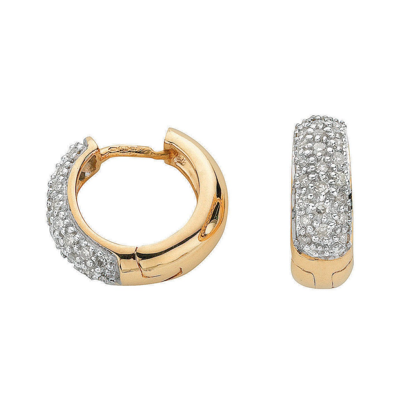 9ct Yellow Gold 0.42ct Diamond Earrings