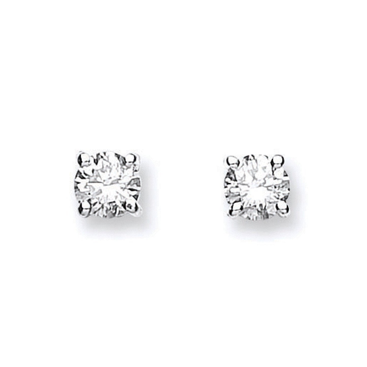 18ct Yellow Gold 0.61ctw Claw Set Diamond Stud Earrings