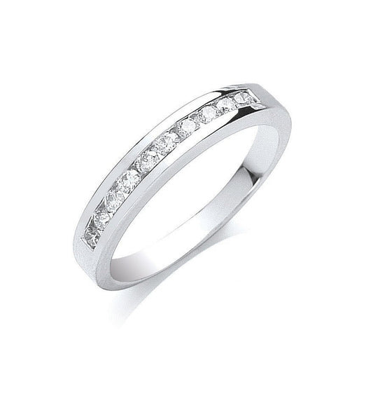 Platinum 0.25ct G/h-vs Diamond Eternity Ring