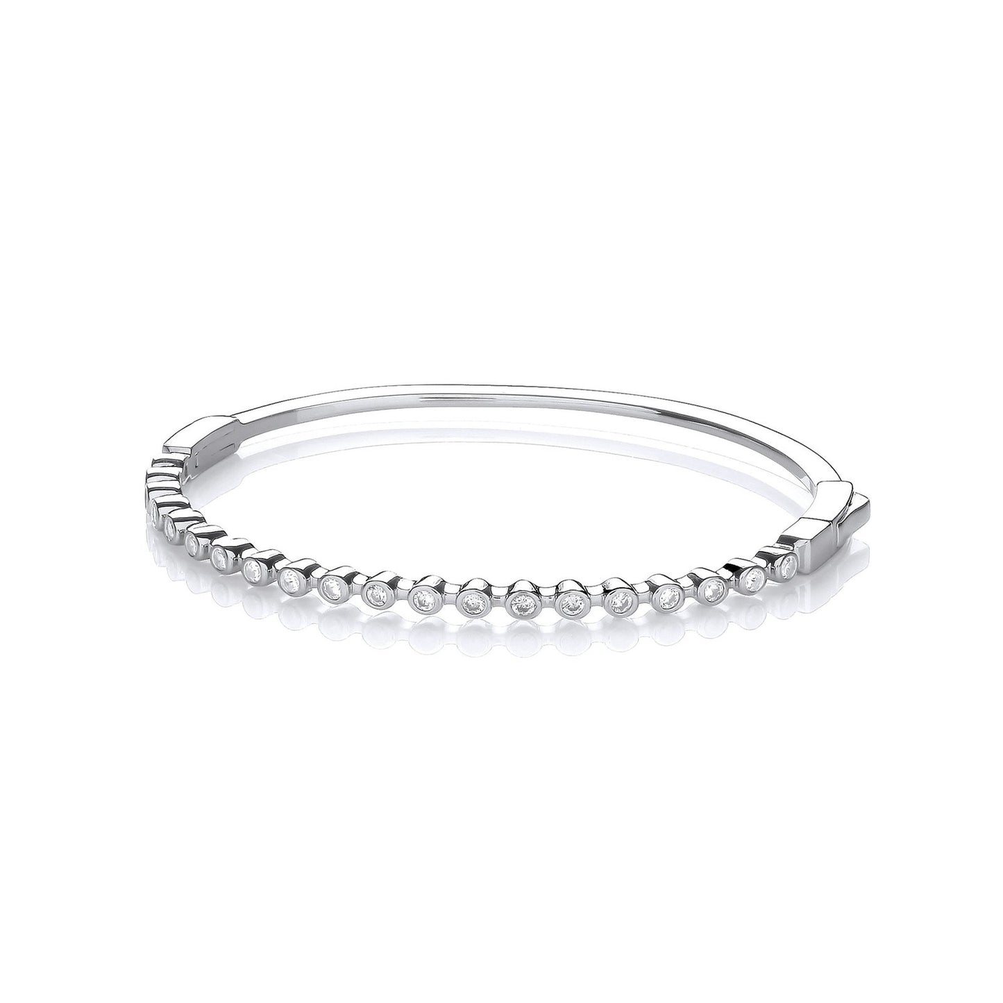 Rubover Cubic Zirconias Ladies J-jaz Bangle
