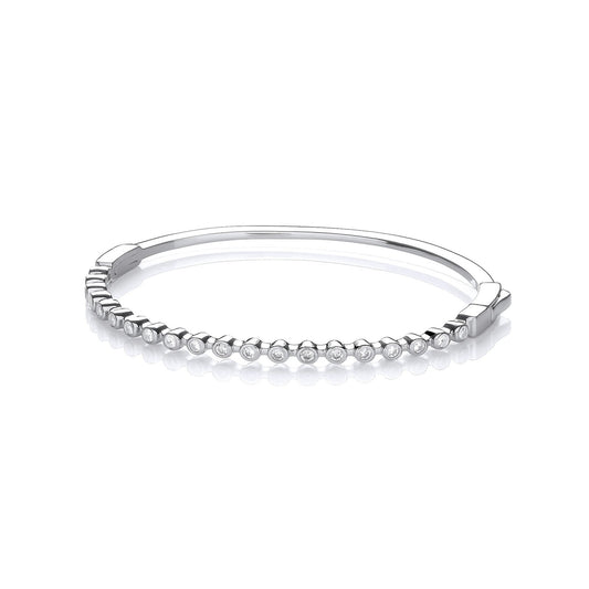 Rubover Cubic Zirconias Ladies J-jaz Bangle
