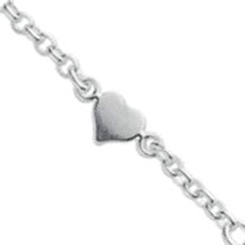 Silver Hearts Anklet