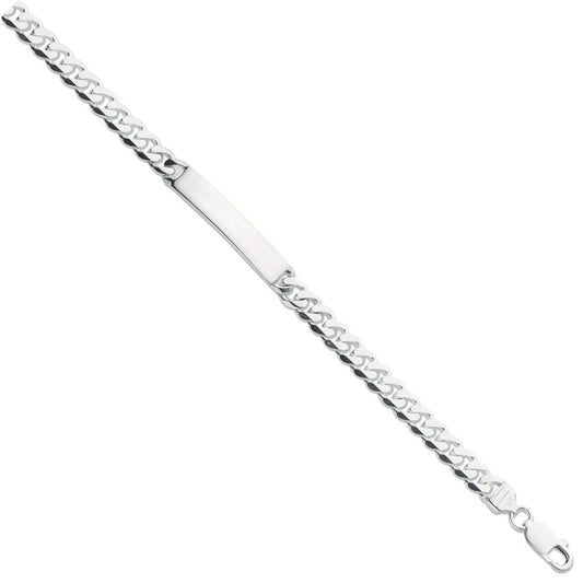 Silver Id Gents 8" Bracelet