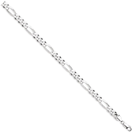 Silver 8mm Figaro Chains/bracelets