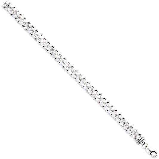 Silver 8.5mm Dome Cuban Link Chain/gents Bracelet