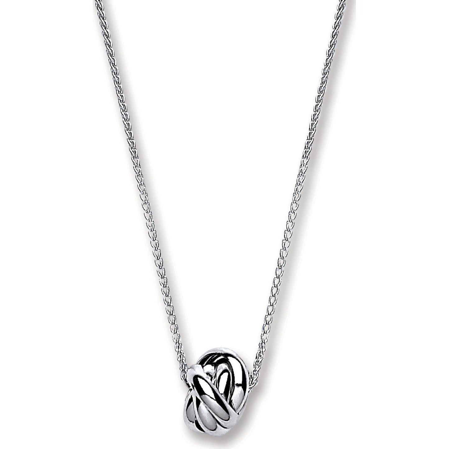 Silver Chain With Knot