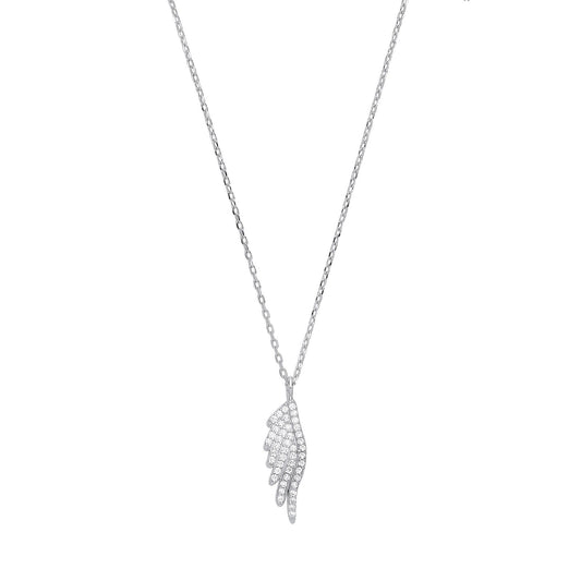 Silver Angel Wing 16" Necklace/ladies Bracelet