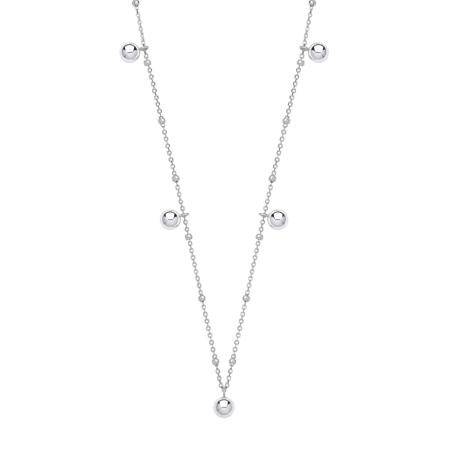 Silver Ball Necklace