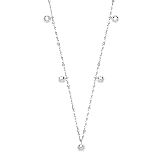 Silver Ball Necklace