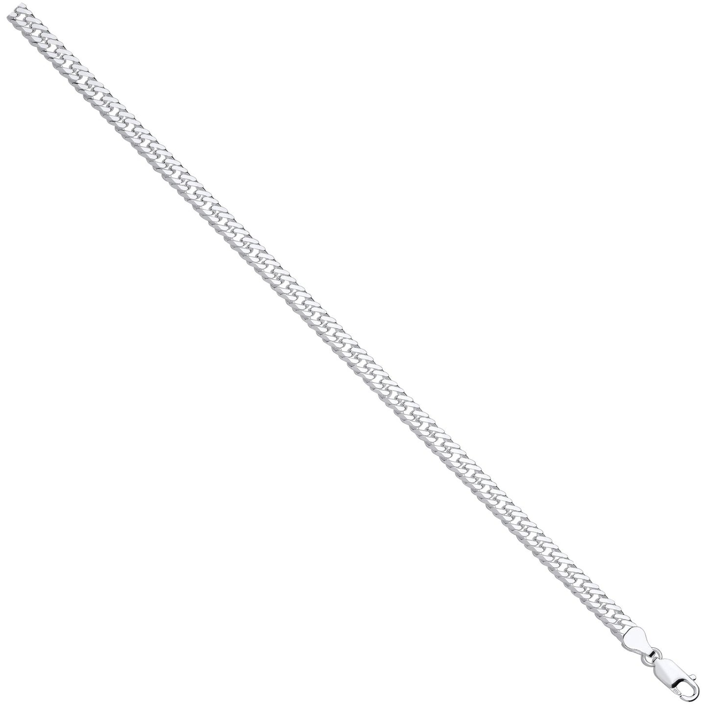 Silver Double Curb 6mm Chain